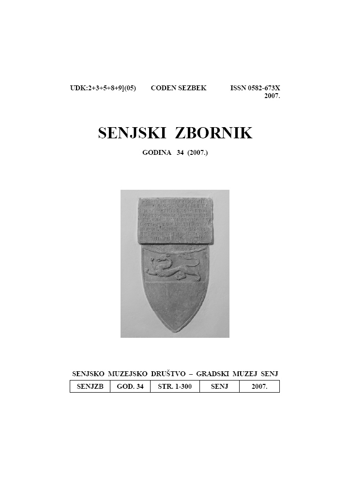 SENJSKI ZBORNIK GODINA 34 (2007.)